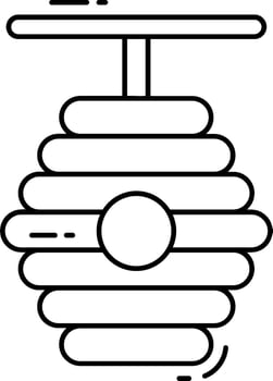 A bee hive icon vector