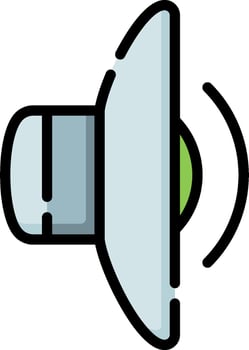 A speaker icon on a white background vector