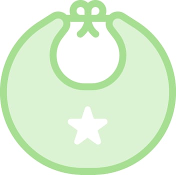 Baby bib clipart vector