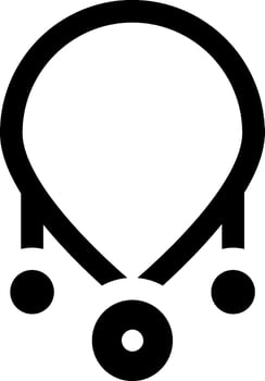 A black and white logo of a heart vector