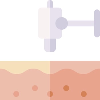 A skin care device is shown with a white background vector
