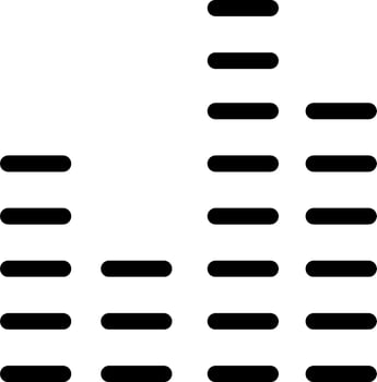 A sound wave graphic with a black and white background vector