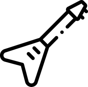 A guitar icon on a white background vector