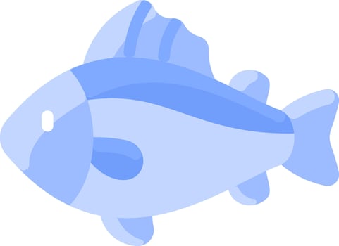 Blue fish clip art vector