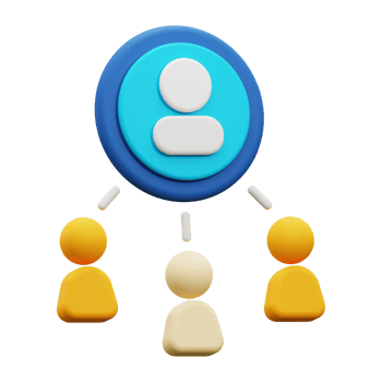 3d affiliate marketing icon. Suitable for business, teamwork, collaboration, diversity concepts in illustrations, designs png