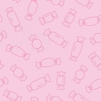 Outline Sweet Seamless Pattern illustration for Print, Wallpaper, Decoration. vector