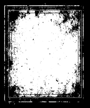 grunge frame on black background , vintage frame design vector