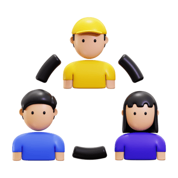 3d Business Group icon. suitable for teamwork and connection concepts in business or social media designs png