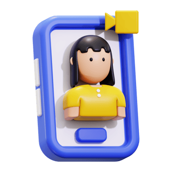 3d VideoCall icon. Suitable for technology, communication, recording, podcasting, and social media concepts png
