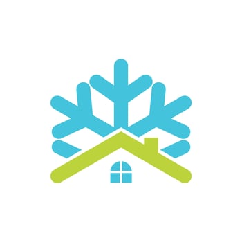 Home Real Estate Snowflake Logo Template Illustration Design vector