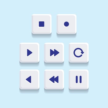 Flat ui ux elements collection vector