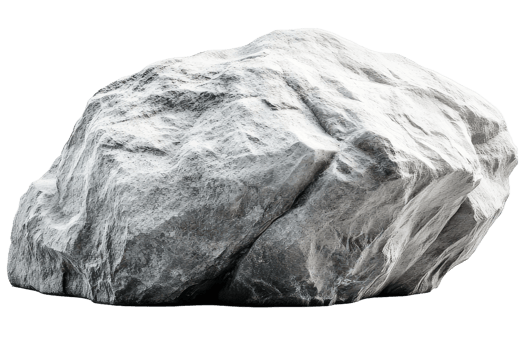 Isolated big rock single image transparent png
