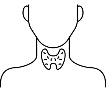 Thyroid Specialist Icon vector