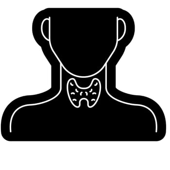 Hypothyroidism Icon flat vector