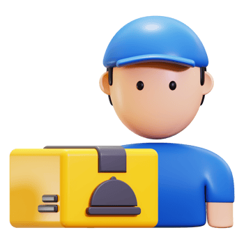3d Food Delivery icon. suitable for courier services, shipping companies, ecommerce platforms, delivery apps, and postal services png