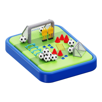 3d Training Center icon. ideal for sports website, coaching materials, or athletic social media posts png