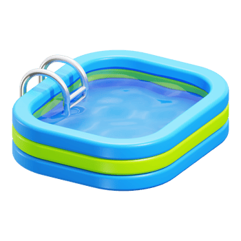 3d Swimming Pool icon. ideal for summer fun in the backyard or for product promotion campaigns png