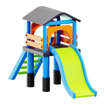 3d Playground icon. Perfect for promoting active play and imagination in children's settings png