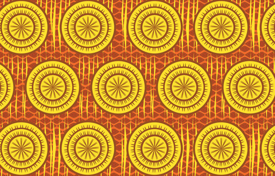 colorful and cheerful geometric african pattern vector