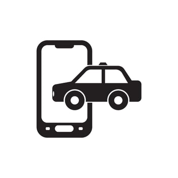 online taxi ordering service a driver illustration vector