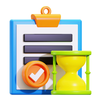 3d Time Management icon. suitable for time management or scheduling concepts in business and education png
