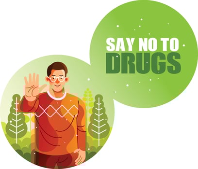 Say No to Drugs vector