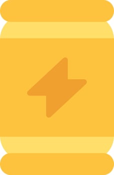A yellow box with an arrow pointing up vector