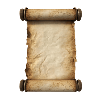 the old scroll on a transparent background png