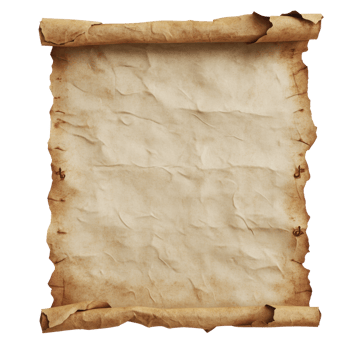 the Horizontal parchment Blank paper 3D icon cartoon minimalist isolate on transparent background png