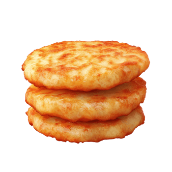 Potato Latkes 3D icon cartoon minimalist png