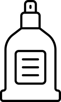 A bottle of perfume icon vector