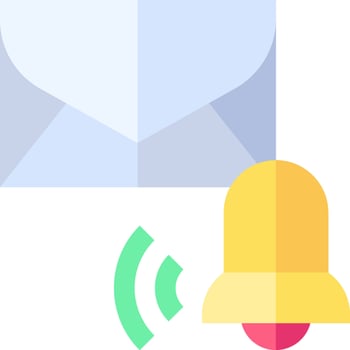 Email notification icon vector