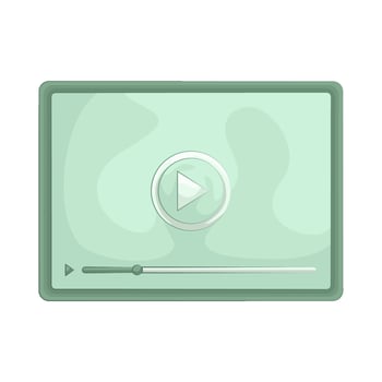 Illustration of movie player vector