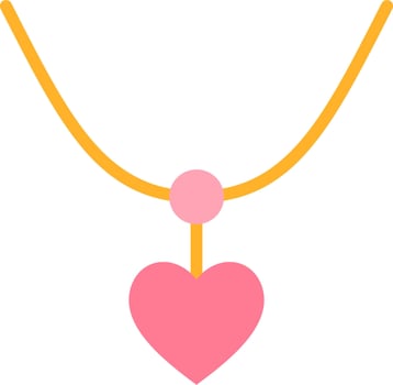 Clipart heart necklace clipart vector