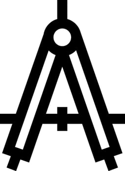 A black and white logo of a compass vector