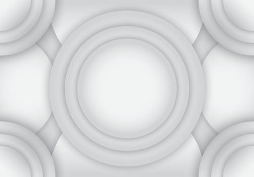 Background of stacked circles with a large circle in the middle vector