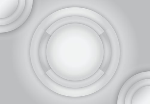 Background of tiered circles with shadows and a large circle in the middle vector
