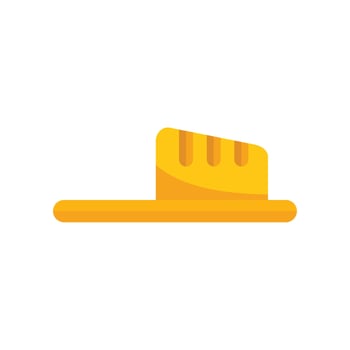 Yellow slippers for spa or home relaxing procedure vector