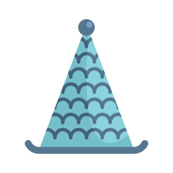Blue party hat celebrating special occasion with festive attire vector