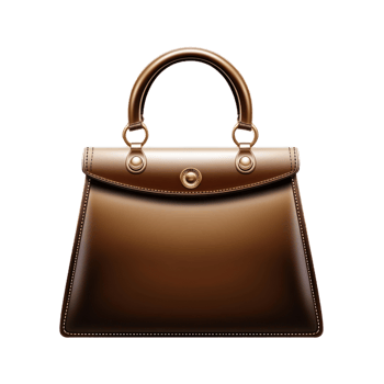 Leather Handbag isolate transparency background png