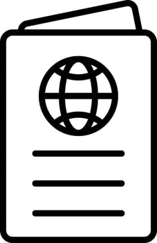 Passport Icon Design Symbol vector