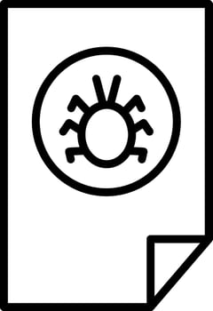 Infected Icon Design Symbol vector