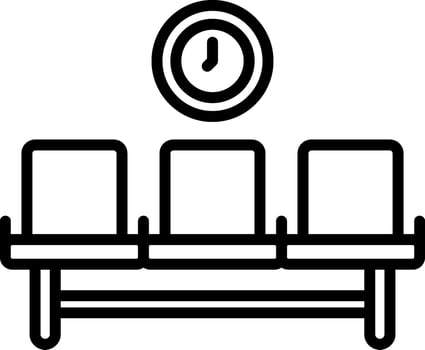 Waiting Area Icon Design Symbol vector