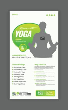 yoga poses on a mountain landscape vatical banner design vector