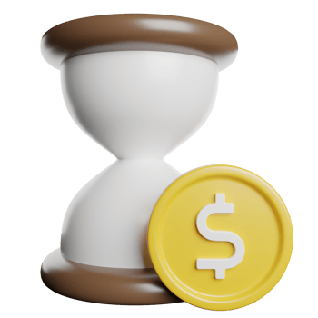 Time Is Money Clock png