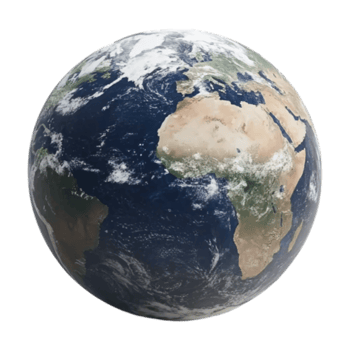 The earth is shown in this image png