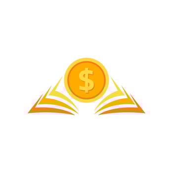 Dollar sign icon logo design vector