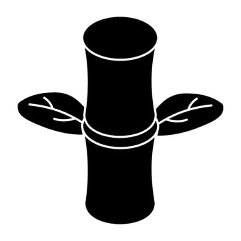 An icon design of bamboo stick vector