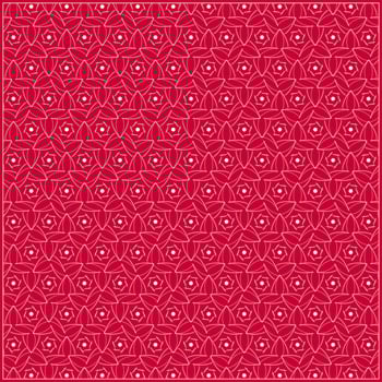 creative hexagon pattern with bright red background vector