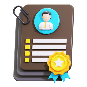 3d Experience icon. Suitable for professional resume or job interview concepts png